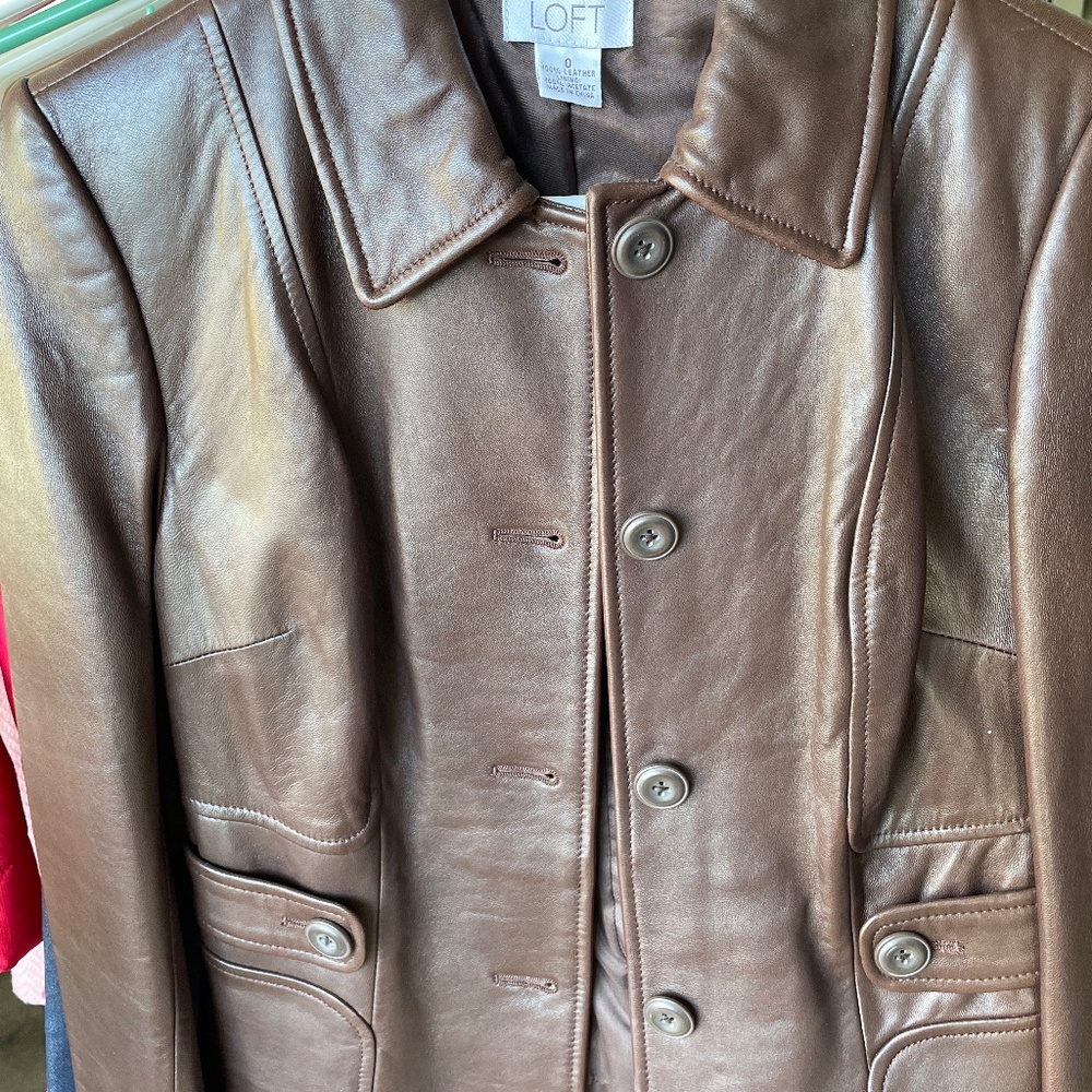 New Ann Taylor leather jacket